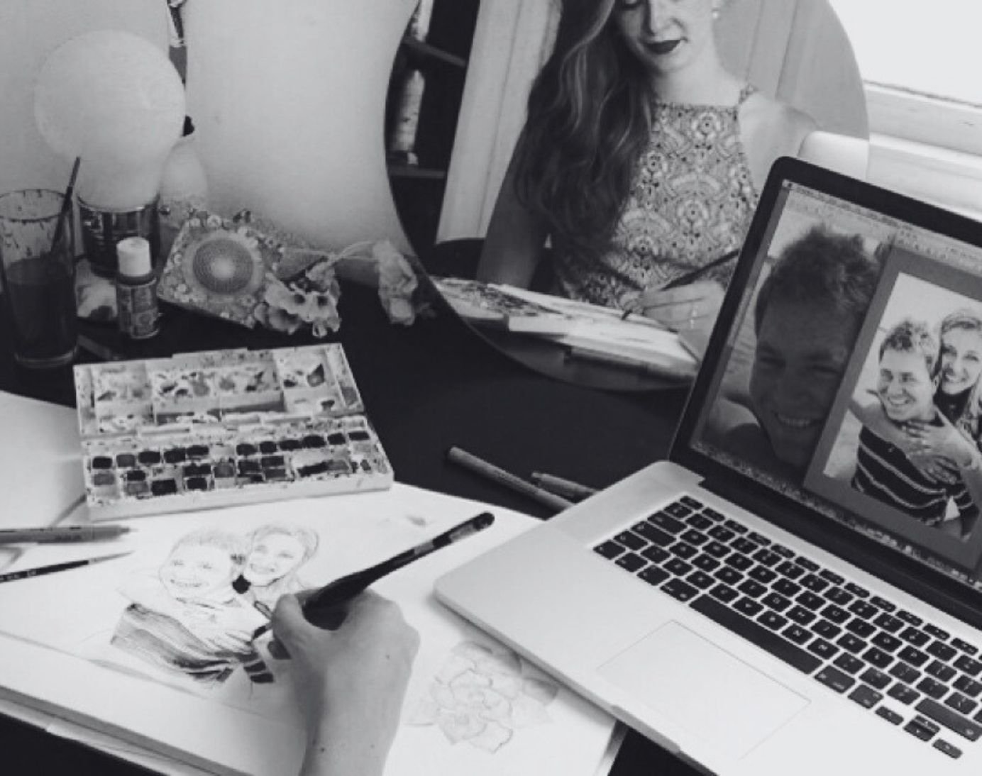  Where my business began, the desk next to my bed as a student at University 